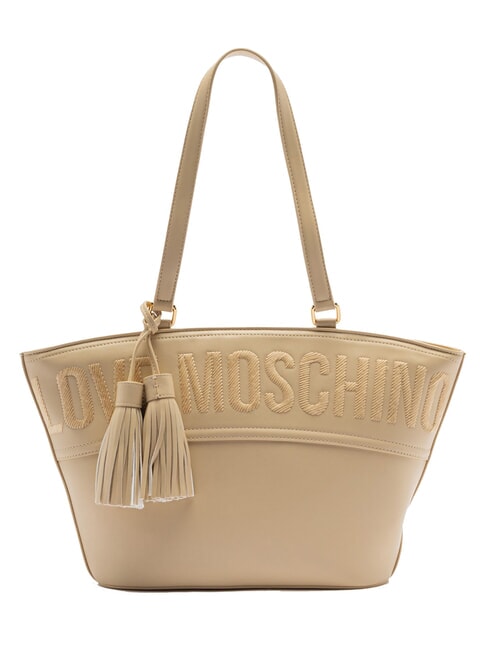 LOVE MOSCHINO NAPPE Geanta de cumparaturi bej - Genți femei