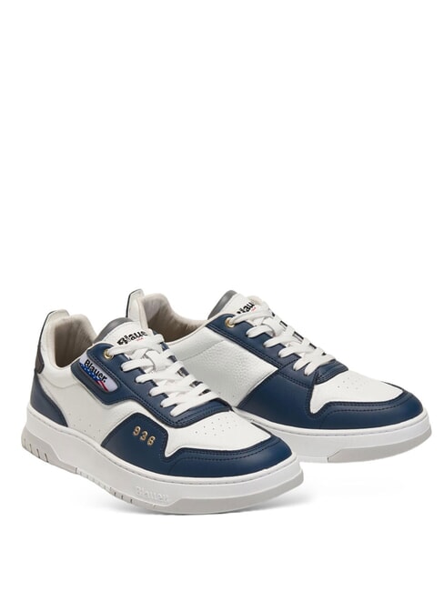 BLAUER HARPER Adidași alb/marinier - Pantofi bărbați