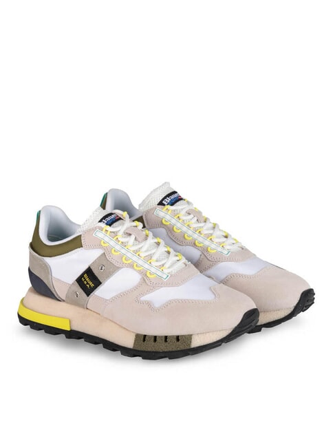 BLAUER HERON Adidași alb/militar - Pantofi bărbați