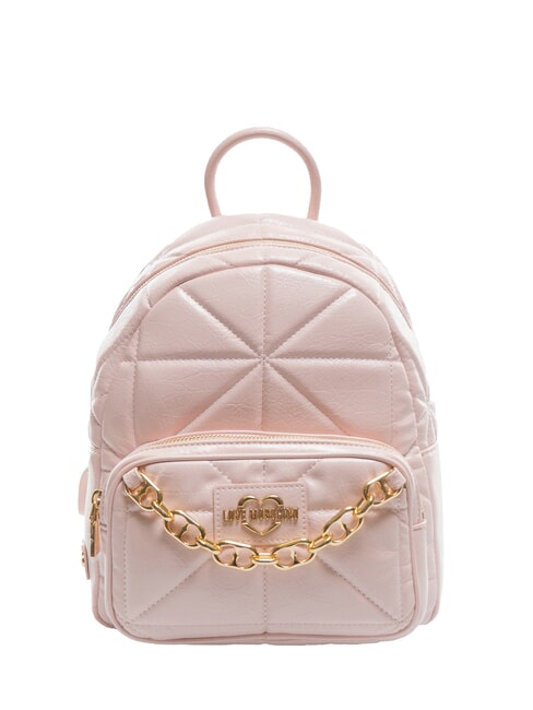 LOVE MOSCHINO GOLD CHAIN Rucsac Trandafir - Genți femei