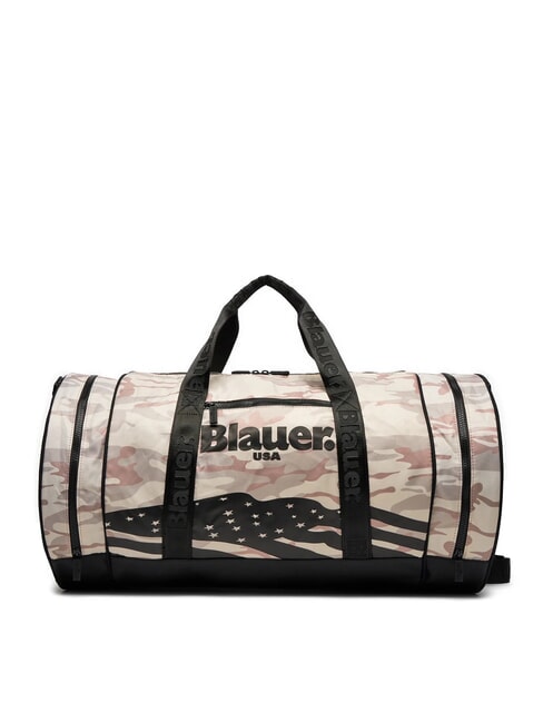 BLAUER AMERICAN Geantă mare cu curea de umăr camuflaj bej - Genți de voiaj