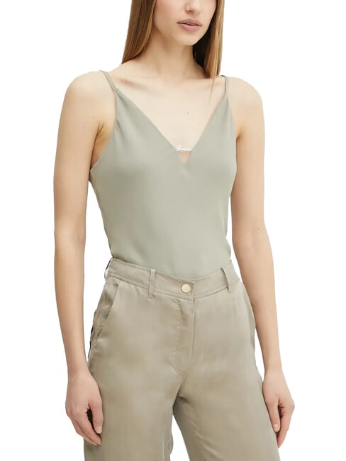GUESS CAROLINE  Tank Top frunza de salvie - tricou