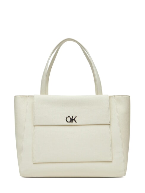 CALVIN KLEIN CK MEDIUM Cumpărător de umăr cretă - Genți femei