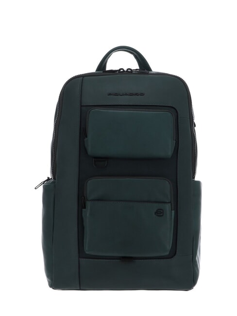 PIQUADRO LIKO Rucsac pentru laptop de 15,6". VERDE - Rucsacuri pentru laptop