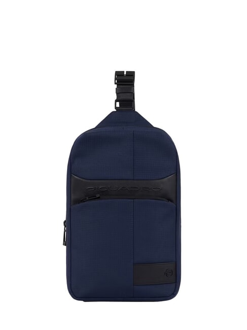 PIQUADRO WOLLEN Rucsac cu un singur umăr albastru - Rucsacuri pentru laptop