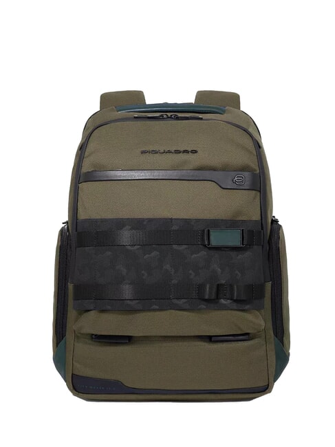 PIQUADRO FX  Rucsac pentru laptop de 15,6". VERDE - Rucsacuri pentru laptop