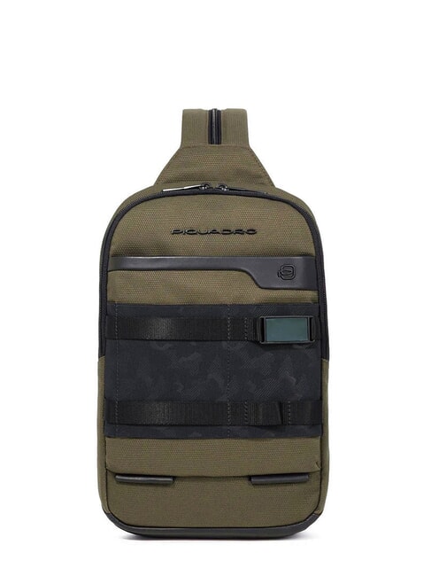 PIQUADRO FX Portabilitate pe un singur umăr VERDE - Rucsacuri pentru laptop