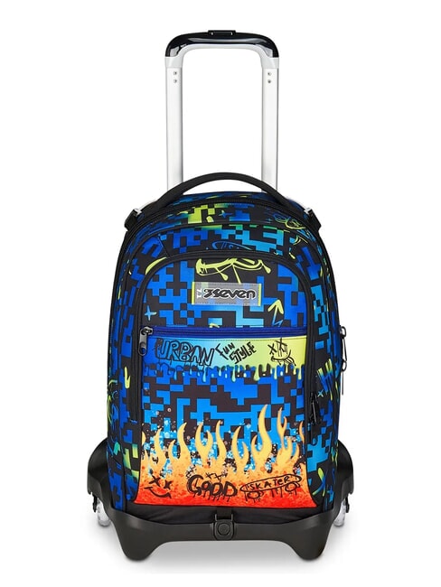 SEVEN SCRIBBLED FLAME JACK 3WD Troler rucsac detasabil, 3 roti PINENEEDLE - Rucsacuri cu role