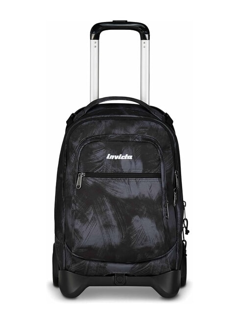 INVICTA PLUG FANTASY Rucsac troler detasabil, suport laptop negru periat - Rucsacuri cu role