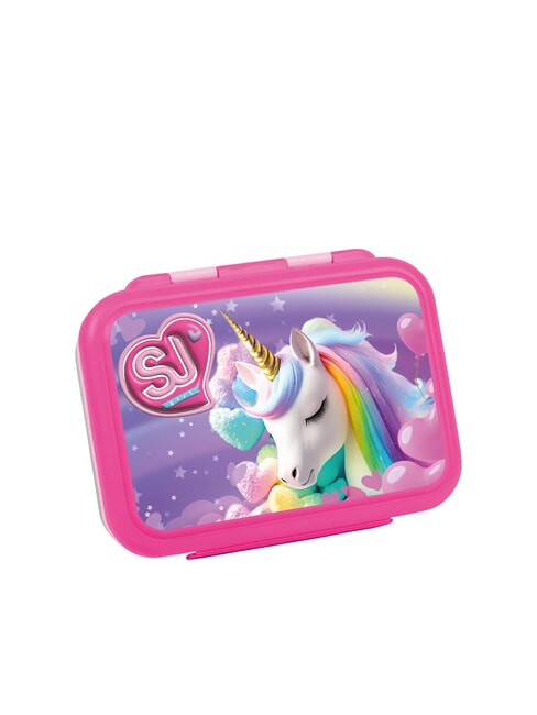 SJGANG BOY & GIRL Cutie de prânz pentru grădiniță, școală primară 0,85 L fuxiafluo - Saci și accesorii pentru copii