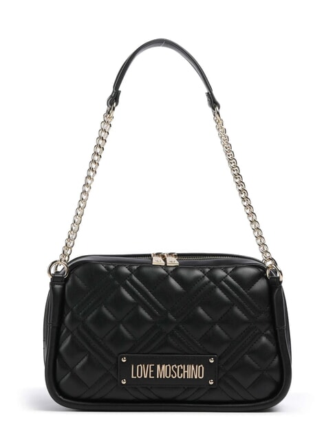 LOVE MOSCHINO QUILTED Geantă de umăr cu mâner cu lanț negru - Genți femei