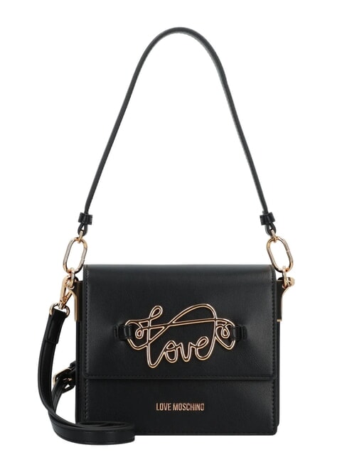 LOVE MOSCHINO CURSIVE LOGO Geanta de umar cu bareta de umar negru - Genți femei