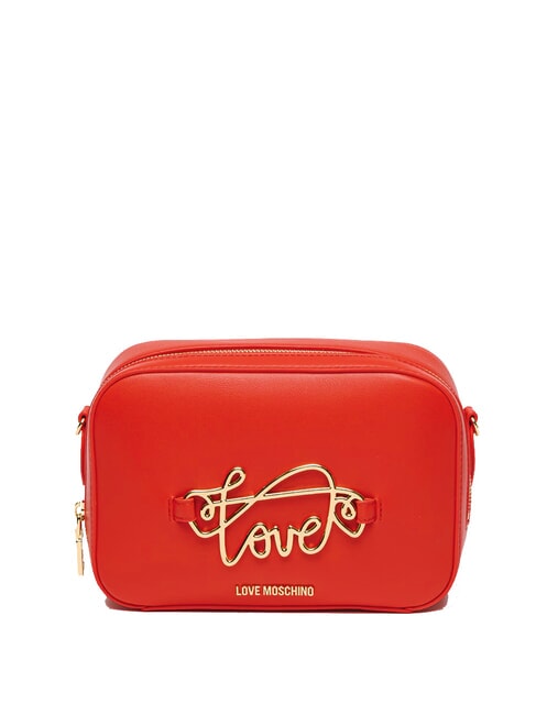 LOVE MOSCHINO CURSIVE LOGO Mini Geanta de umar RED - Genți femei