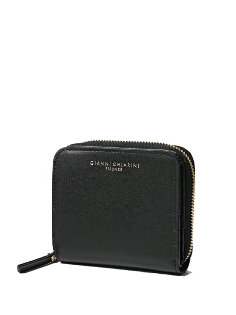 GIANNI CHIARINI WALLETS VACCHETTA CALF Portofel mic din piele netedă negru - Portofele femei