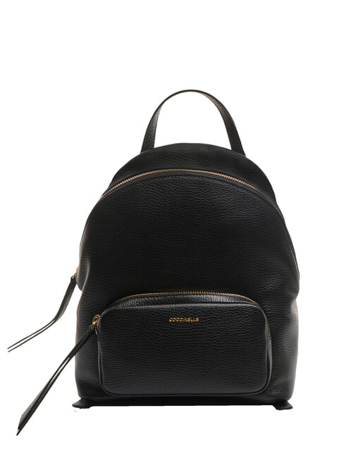 COCCINELLE JEN Rucsac din piele ciocanita negru - Genți femei