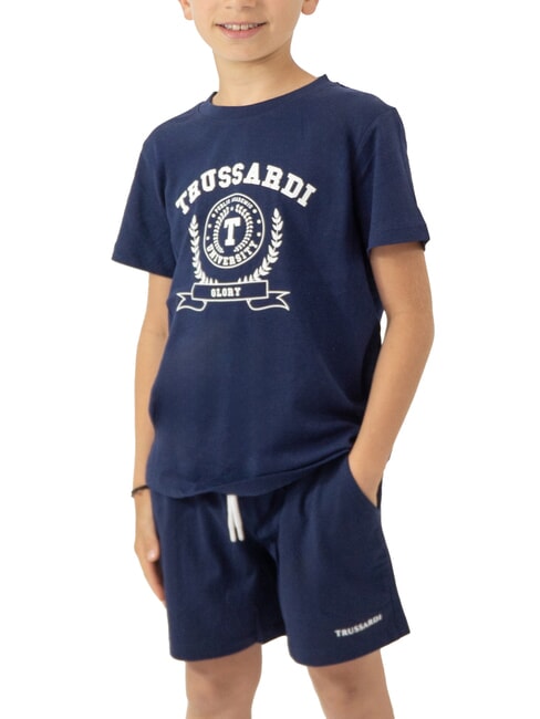 TRUSSARDI TOPALA Set tricou și bermudă albastru mare/albastru mare - Treninguri pentru copii