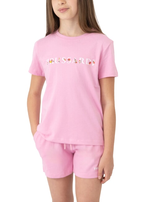 TRUSSARDI FATUTI Set tricou și bermudă roz - Treninguri pentru copii