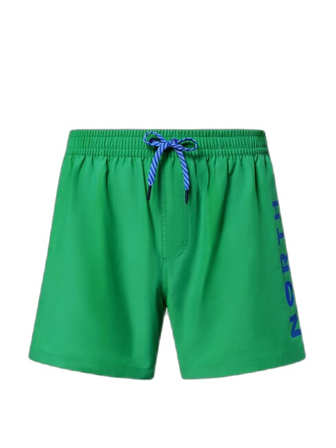 NORTH SAILS VOLLEY Costum de boxer cu logo lateral albina verde - Costume de baie