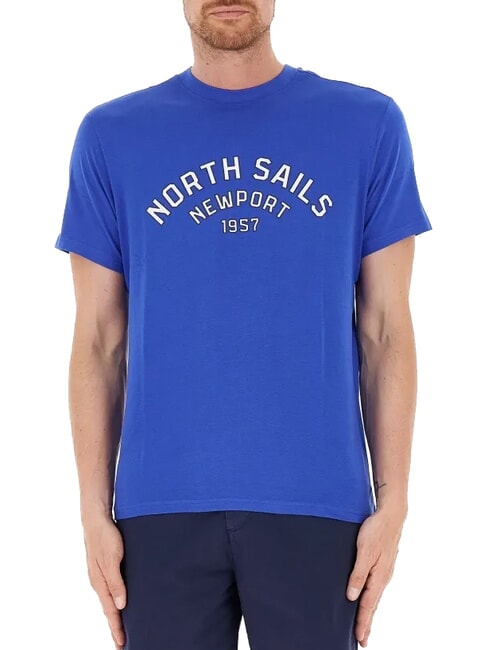 NORTH SAILS NEWPORT Tricou din bumbac cu logo-ul arcului surf blue - tricou