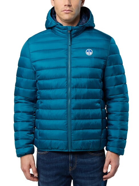 NORTH SAILS SKYE HOODIE Jachetă de puf cu glugă apa verde - Jachete pentru bărbați