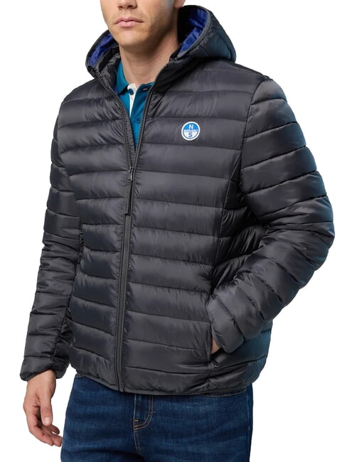 NORTH SAILS SKYE HOODIE Jachetă de puf cu glugă asfalt - Jachete pentru bărbați