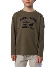 NORTH SAILS GRAPHIC KIDS Cămașă cu mânecă lungă din bumbac - Tricou copil
