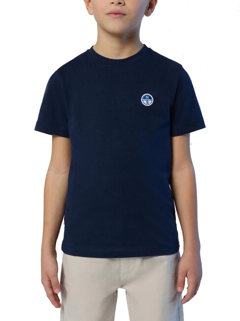 NORTH SAILS LOGO KIDS Tricou cu mânecă scurtă din bumbac albastru marin - Tricou copil