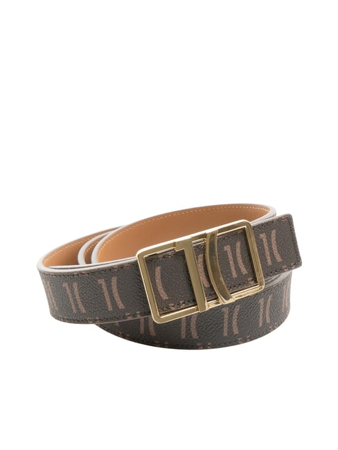 ALVIERO MARTINI PRIMA CLASSE MONOGRAM Curea cu cataramă cu logo întuneric - Curele