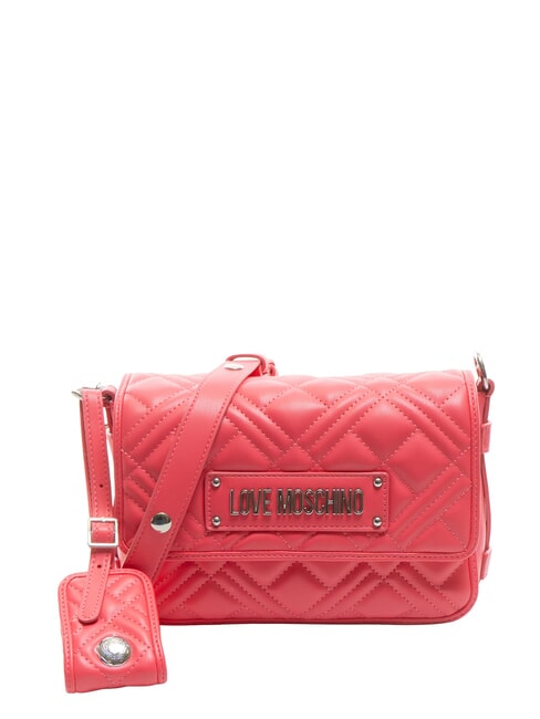 LOVE MOSCHINO QUILTED S Mini Geanta de umar fucsie - Genți femei
