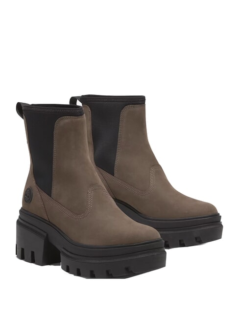 TIMBERLAND EVERLEIGH MID  Ghete înalte la gleznă nubuc maro mediu - Pantofi femei