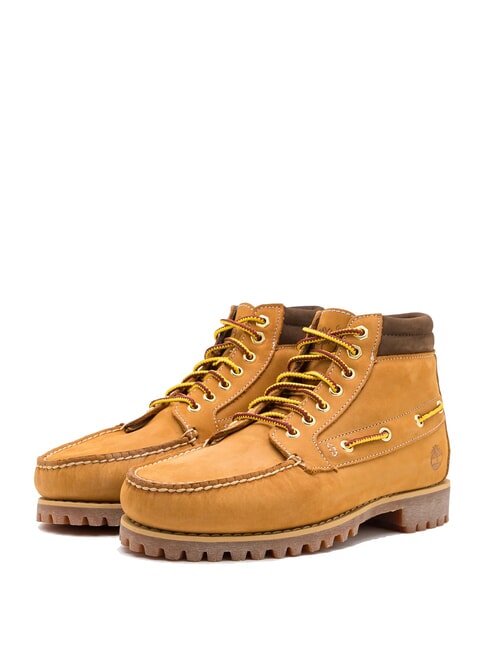 TIMBERLAND AUTHENTIC MID Ghete din piele pentru gleznă nubuc de grâu - Pantofi bărbați
