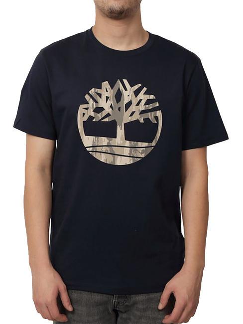 TIMBERLAND KENNEBEC RIVER TREE LOGO Tricou din bumbac safir închis - tricou