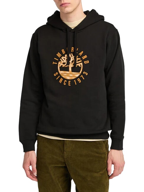 TIMBERLAND HOLIDAY GRAPHIC Hanorac cu gluga BLACK - hanorace