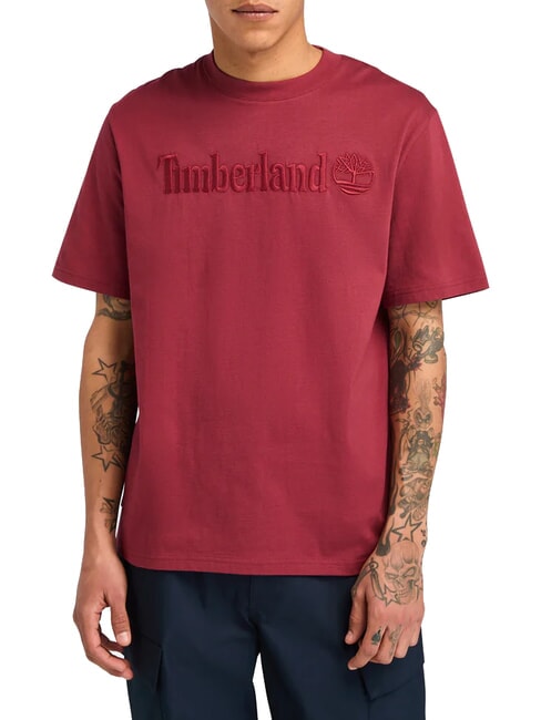 TIMBERLAND EMBROIDERY TONAL Tricou din bumbac cordovan - tricou