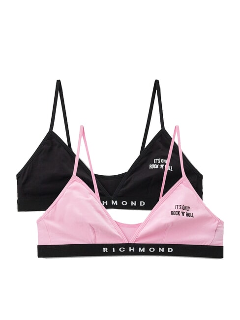 JOHN RICHMOND DEMENHIM Set de 2 sutiene negru/roz - Lenjerie de corp pentru femei