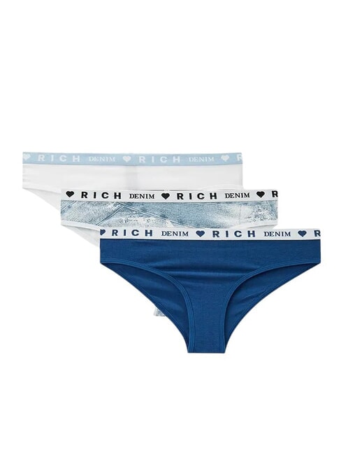 JOHN RICHMOND TODY Set de 3 slip-uri wh/albastru/d. - Slip pentru femei