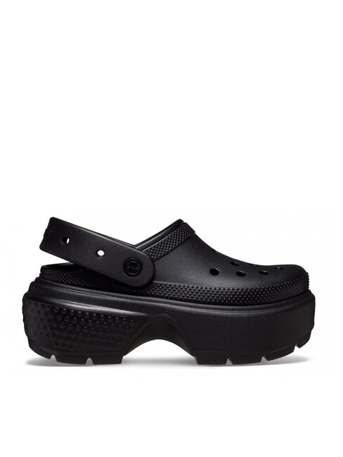 CROCS STOMP CLOG W Papuci cu platformă și saboți negru - Pantofi unisex