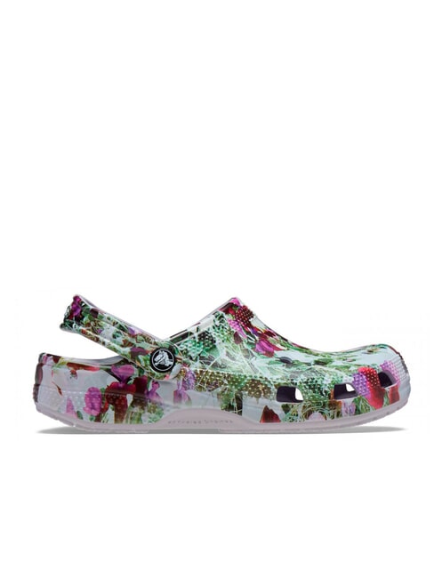 CROCS CLASSIC PHOTOREAL FLORAL CLOG Sabot de papuci ceață mov - Pantofi unisex