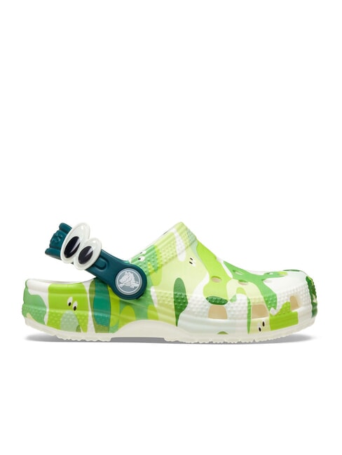 CROCS CLASSIC GLOW SLIME MONSTERSCGT Sabot de papuci strălucire verde - Pantofi pentru bebeluși