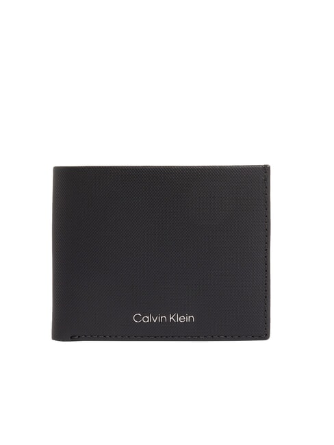 CALVIN KLEIN CK MUST Portofel din piele 8cc pe negru - Portofele bărbați