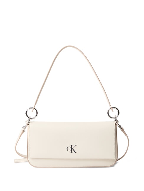 CALVIN KLEIN MINIMAL MONOGRAM Geanta de umar, cu bareta de umar cretă - Genți femei