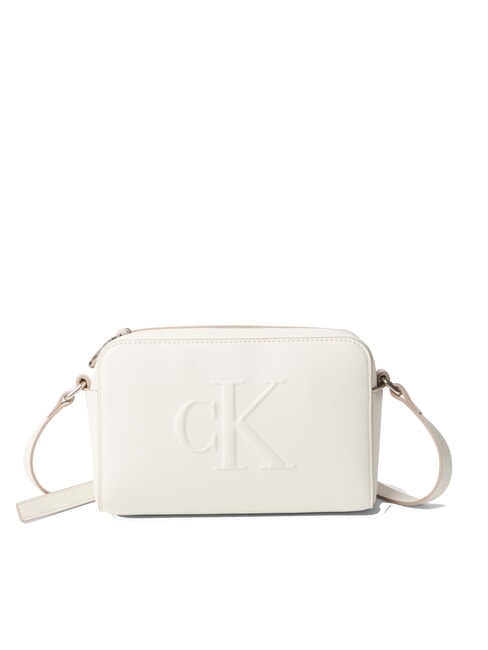 CALVIN KLEIN SCULPTED EW Mini Geanta de umar crin alb - Genți femei