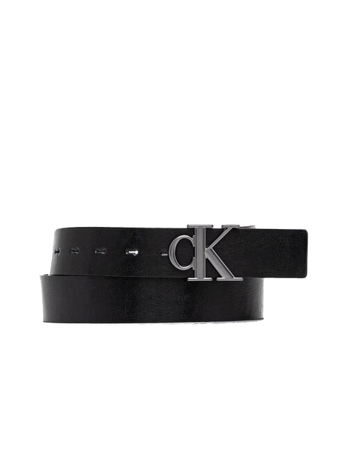 CALVIN KLEIN CKJ PLAQUE Curea dublă care poate fi scurtată negru/delicioso/mat gunmetal - Curele