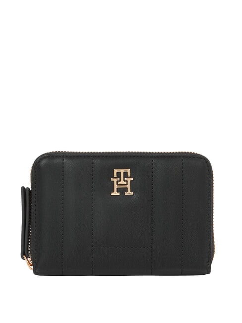 TOMMY HILFIGER TH FEMININE Portofel cu fermoar negru - Portofele femei