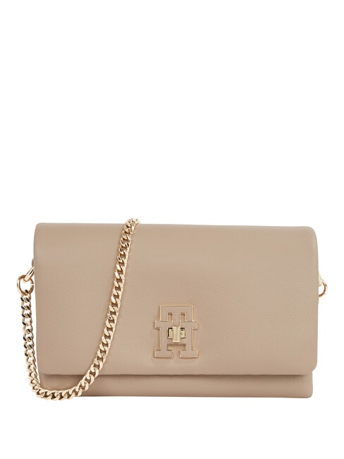 TOMMY HILFIGER TH MODERN  Geantă de umăr mini taupe de coastă - Genți femei