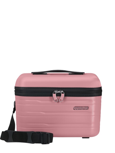 AMERICAN TOURISTER FLASHLINE Husă de frumusețe rigidă cu curea de umăr roz liliac - Truse de toaletă