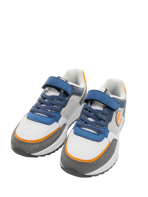 COLMAR DALTON DIP Tenis cu lacrimă alb/albastru/gri/portocaliu - Pantofi pentru bebeluși