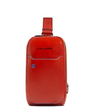 PIQUADRO BLUE SQUARE Rucsac din piele cu un singur umăr - Genți de umăr bărbați