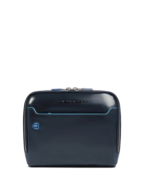 PIQUADRO BLUE SQUARE Geantă de piele albastru - Genți de umăr bărbați