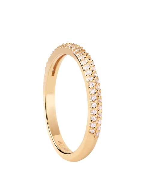 PDPAOLA THE NEW ESSENTIALS TIARA Inel placat cu aur cu zirconiu aur - Inele